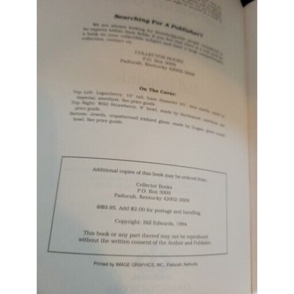 Standard Carnival Glass Price Guide 9th Edition By Bill Edwards - Picture 4 of 5